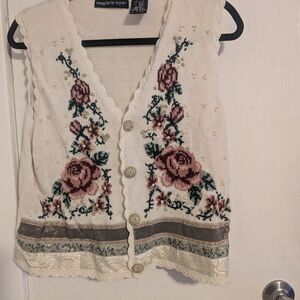 Vintage white vest